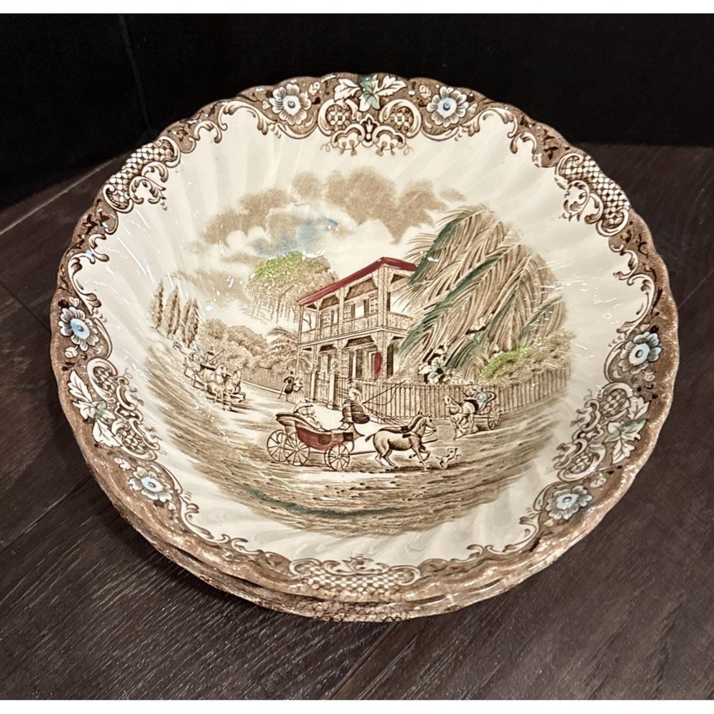 Heritage Hall Johnson Brothers Serving Bowl Bowls French Provincial 8" Set Of 3